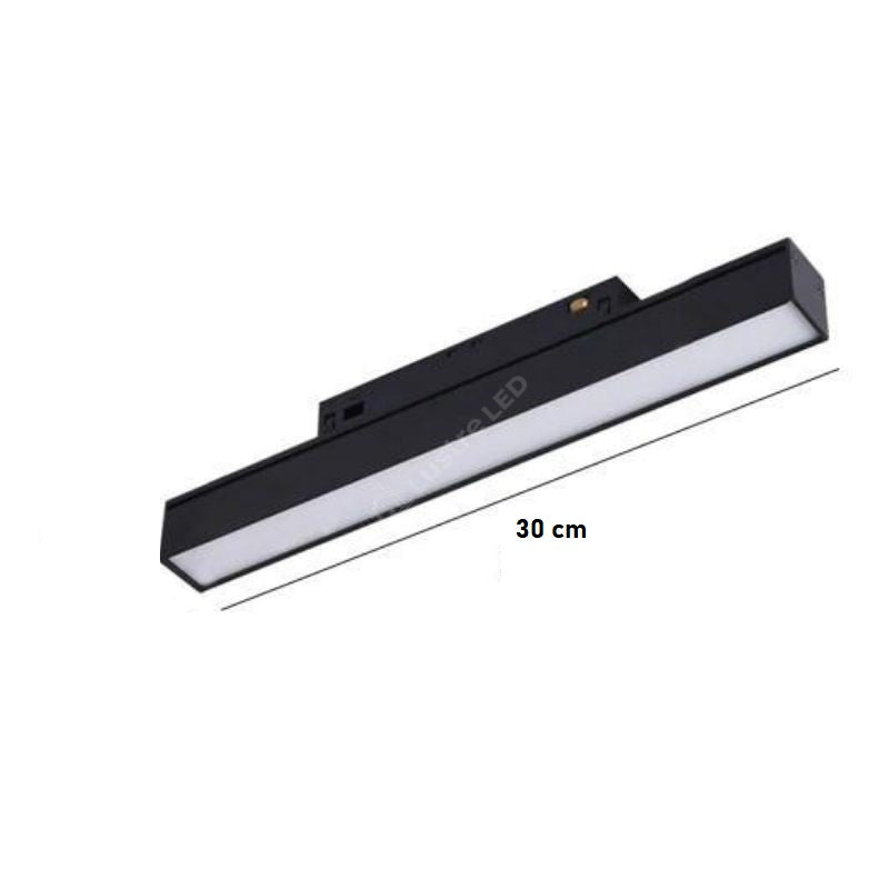 Spot Led 10W 30Cm Magnetic Negru Liniar Mat Track Light