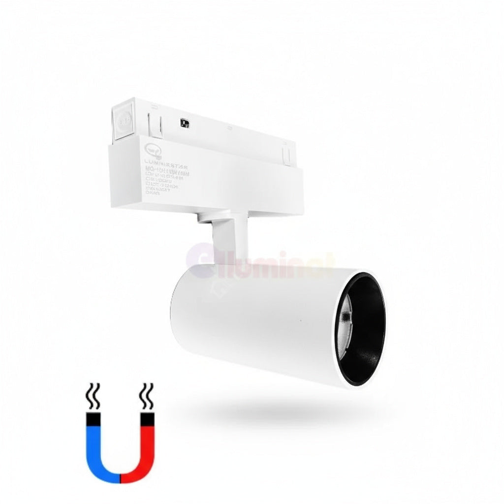 Spot LED 10W Magnetic Alb Cilindru