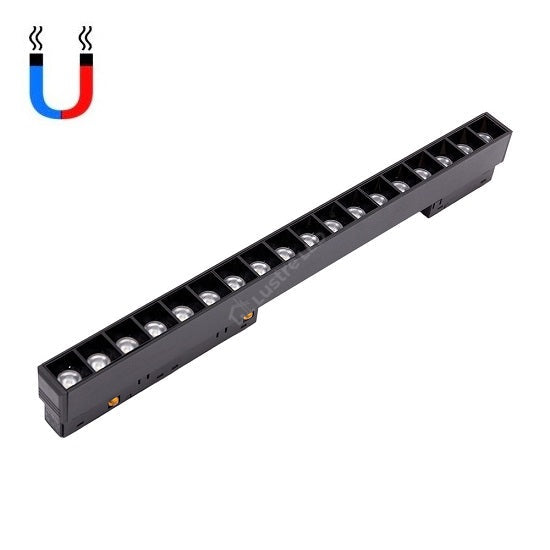 Spot Led 18W Magnetic Negru Liniar Track Light