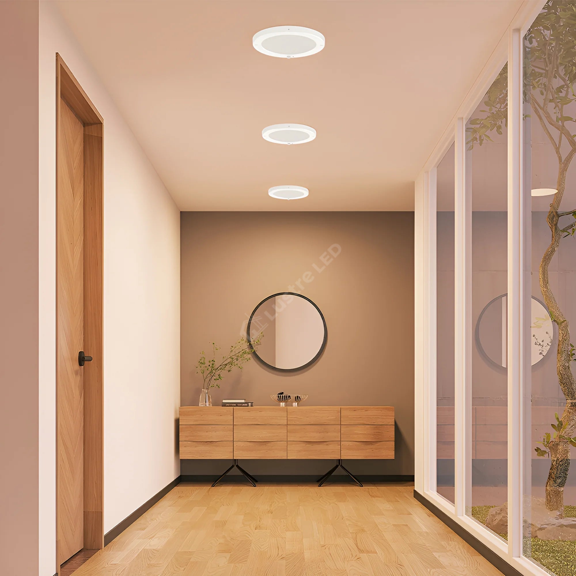 Spot LED 20W Rotund Alb CCT / ⌀220mm / Aplicat cu Senzor