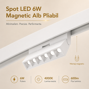 Spot LED 6W Magnetic Alb Pliabil
