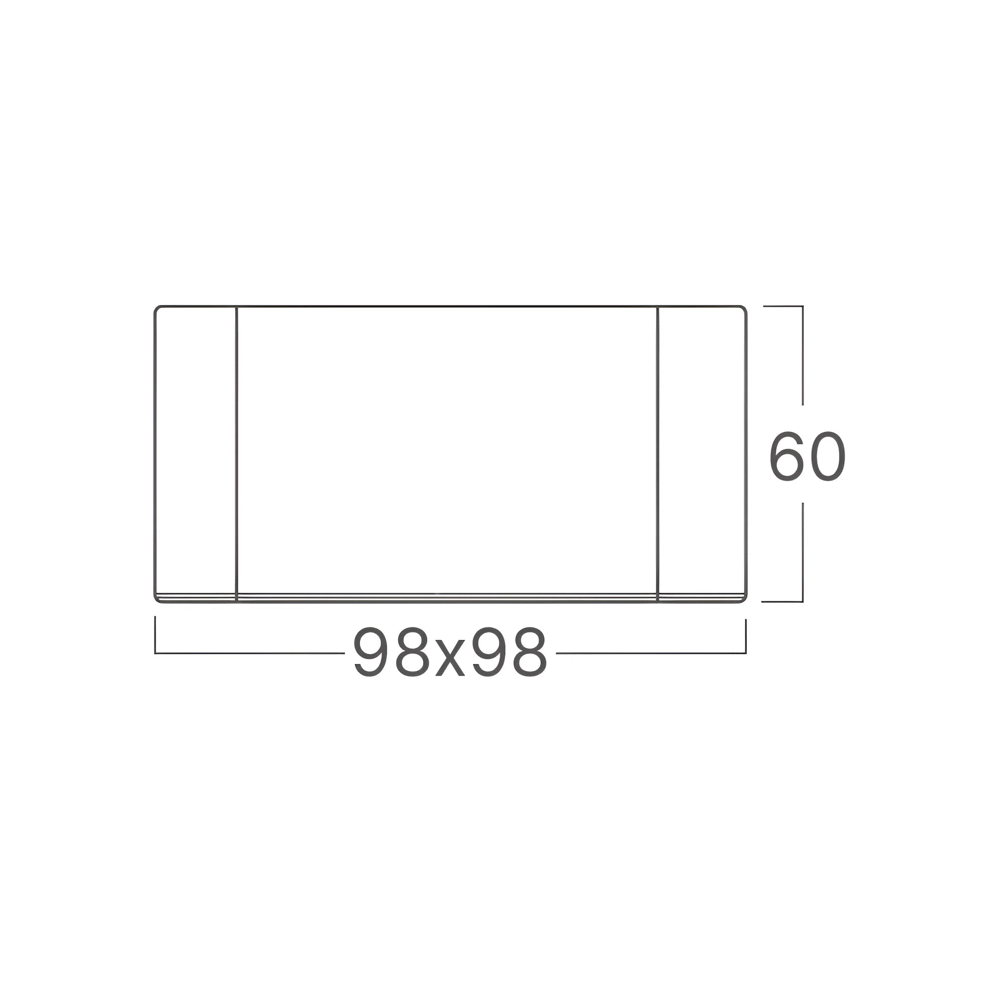 Spot LED Aplicat Patrat 3CCT Gata Black L9.8 x H6CM
