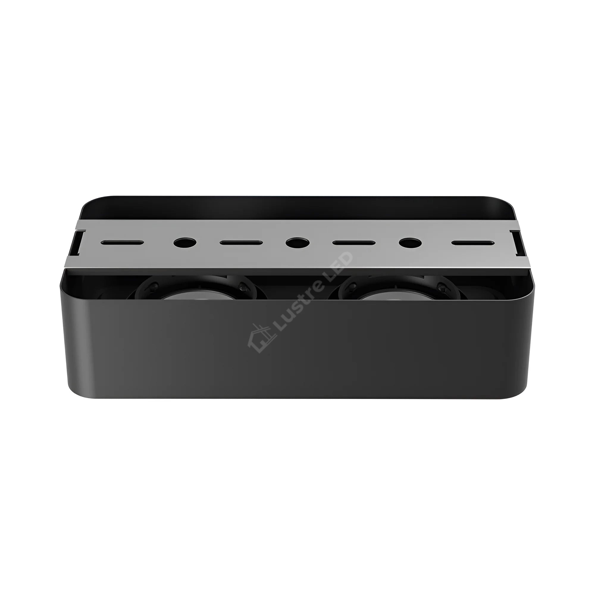 Spot LED Dublu Aplicat Patrat 3CCT Gata Black L197 x l98CM
