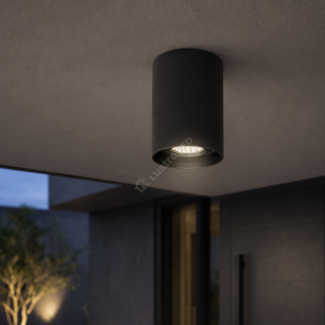 Spot LED Exterior Aplicat ALYES Black 10W 4000K IP44 Echivalent 75W