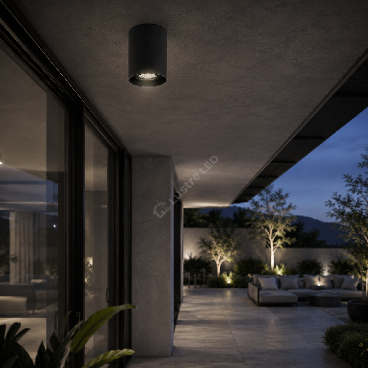 Spot LED Exterior Aplicat ALYES Black 10W 4000K IP44 Echivalent 75W