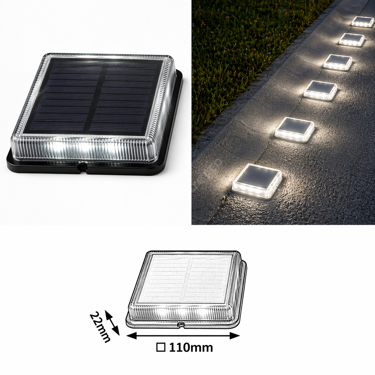 Spot LED Exterior Solar VEYRA IP67, 4000K Premium