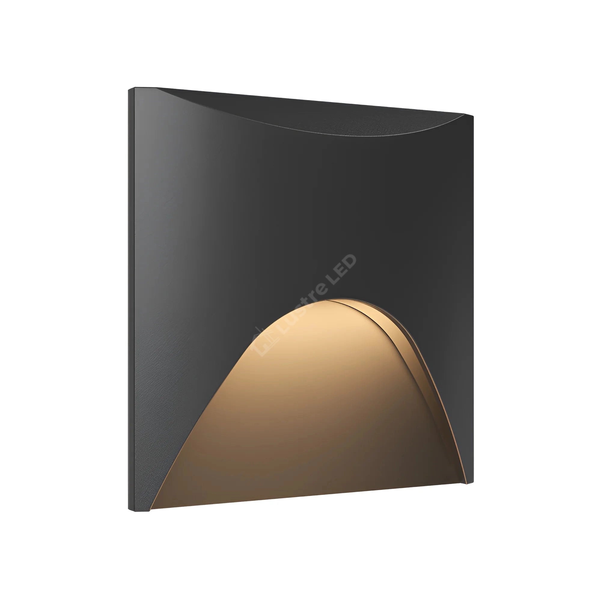 Spot LED Exterior Treapta VEKSUS Black 3W IP65 Patrat