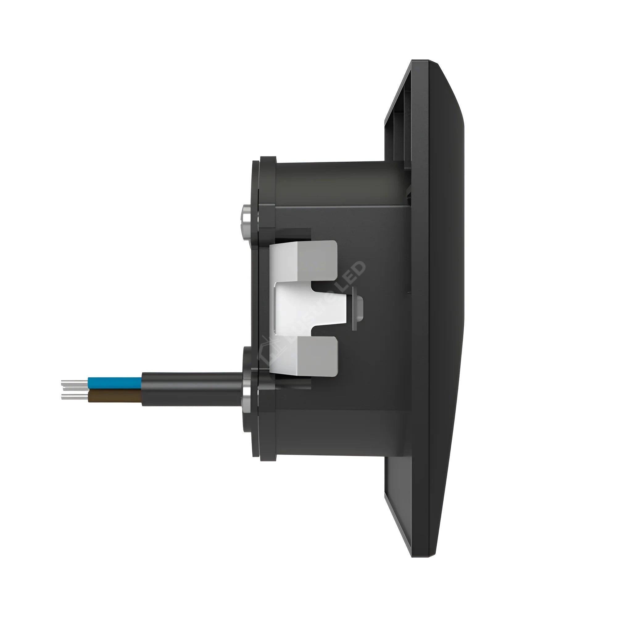 Spot LED Exterior Treapta VEKSUS Black 3W IP65 Patrat