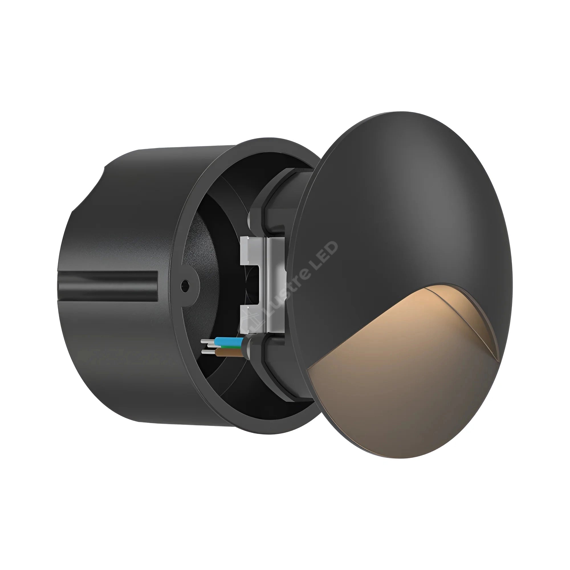 Spot LED Exterior Treapta VEKSUS Black 3W IP65 Rotund