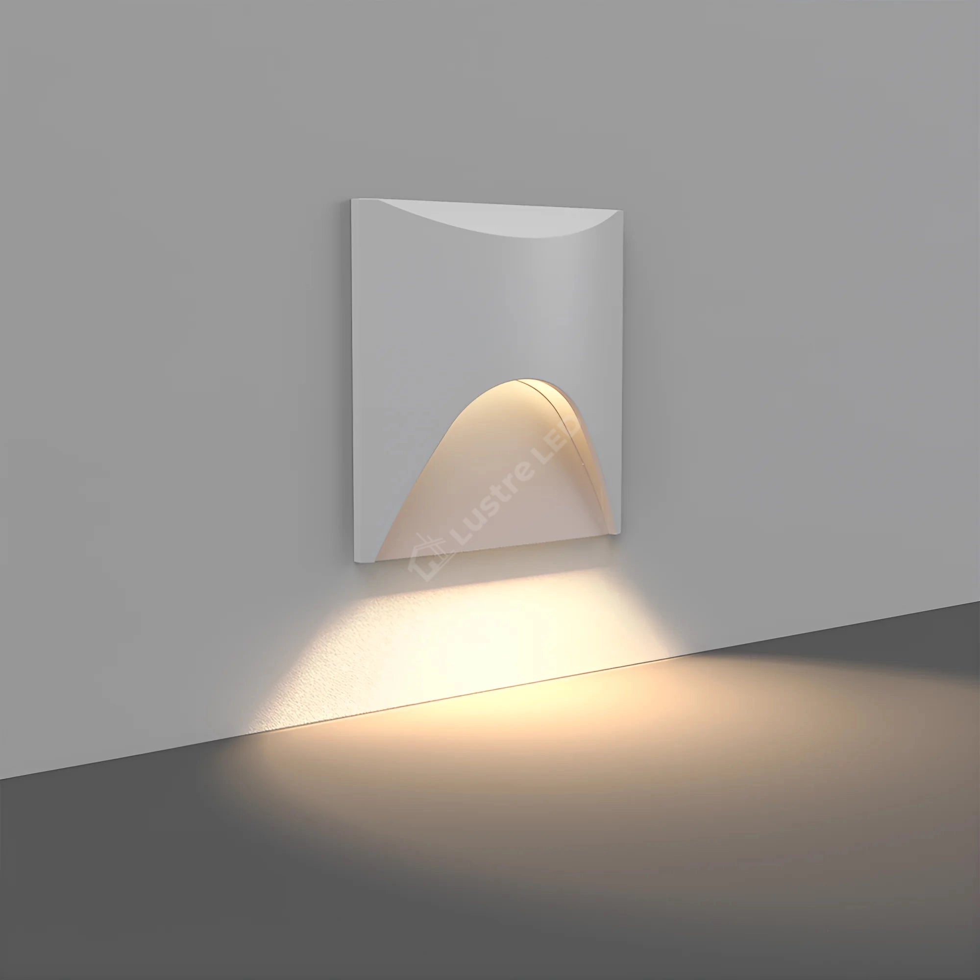 Spot LED Exterior Treapta VEKSUS White 3W IP65 Patrat