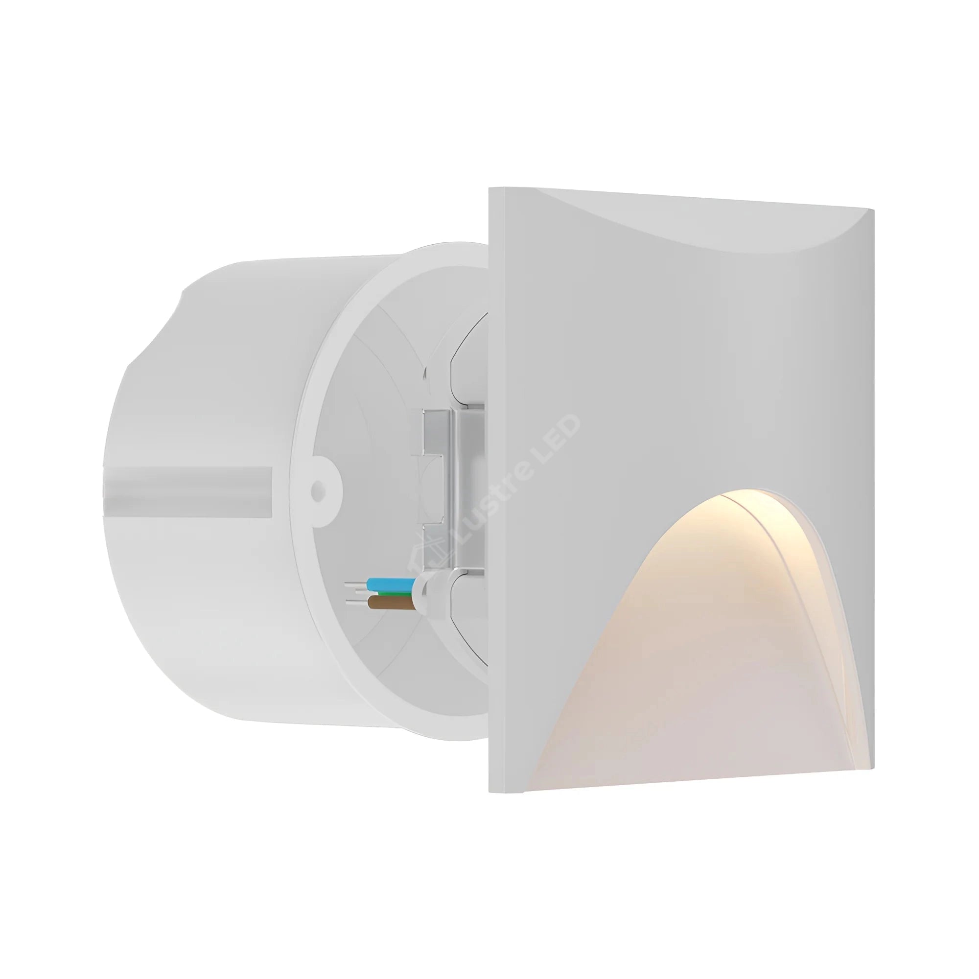 Spot LED Exterior Treapta VEKSUS White 3W IP65 Patrat