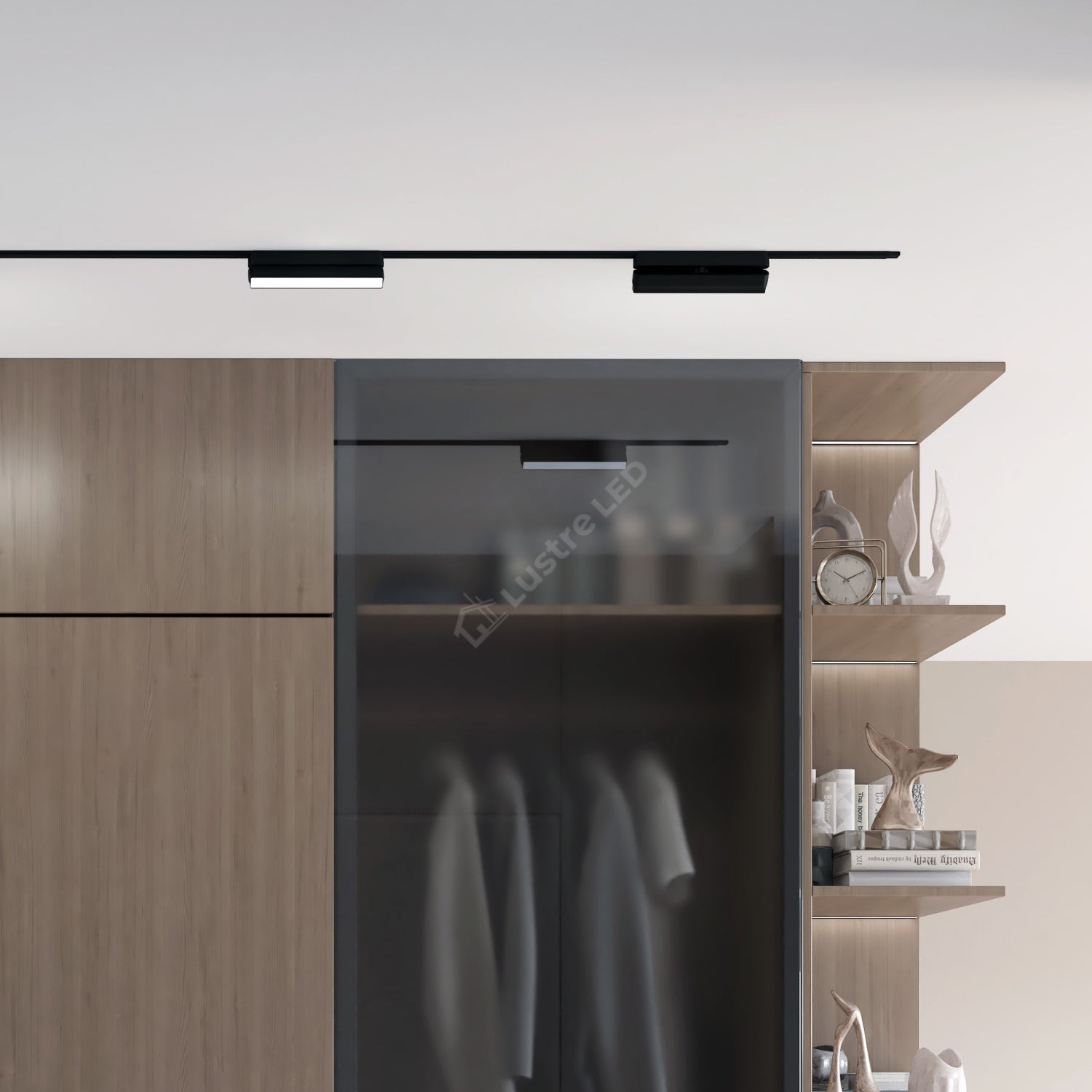 Spot LED Magnetic AIR LINEAR Black Orientabil Premium 9W 23CM | CRI≥90 | 4000K