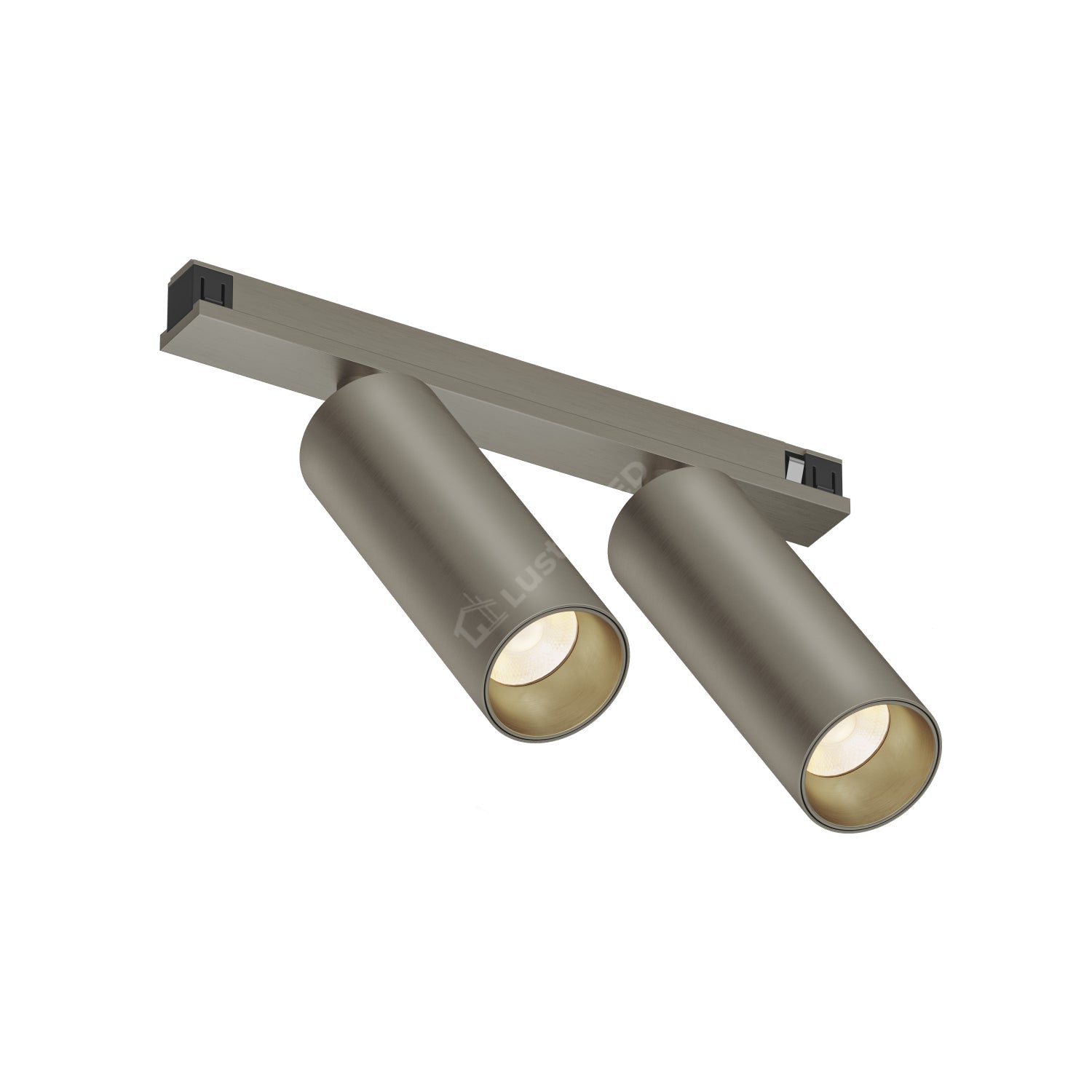 Spot LED Magnetic Dublu SHINE TRACK Dark Nickel Premium 2 x 8W Rotund Ø3.5CM | CRI≥90 | 3000K