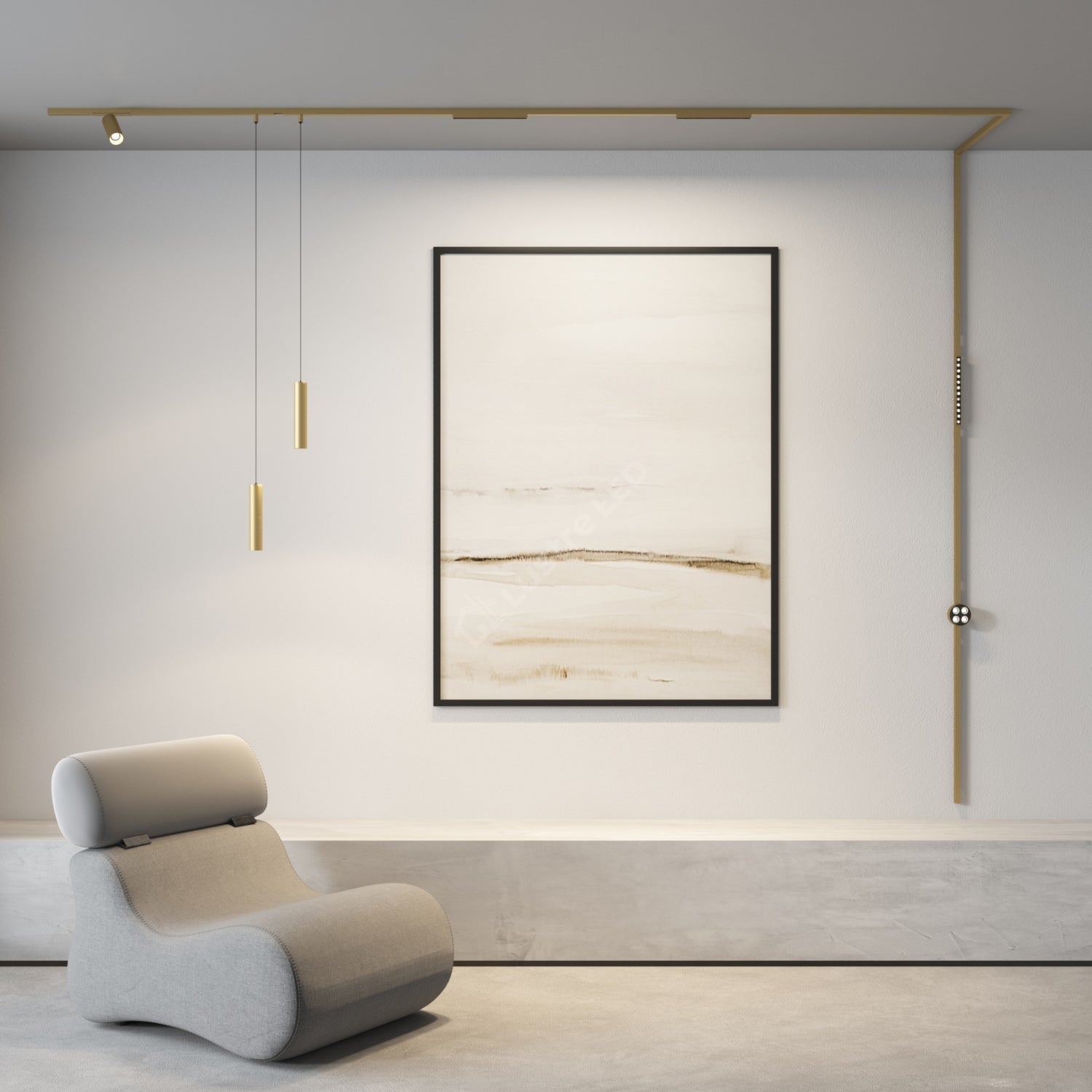 Spot LED Magnetic SHINE TRACK Gold Premium 10W Liniar 23CM | CRI≥90 | 3000K