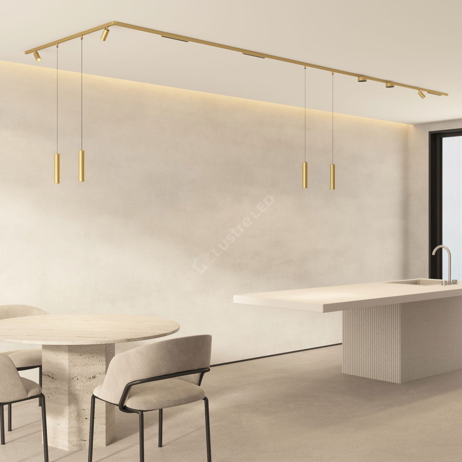 Spot LED Magnetic SHINE TRACK Gold Premium 6W Rotund Ø3.5CM | CRI≥90 | 3000K