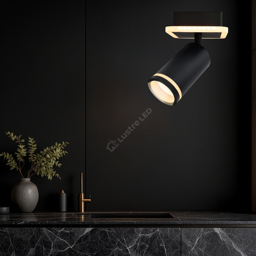 Spot Led Reglabil 1Xgu10 Noir Glow Led Ceiling Light