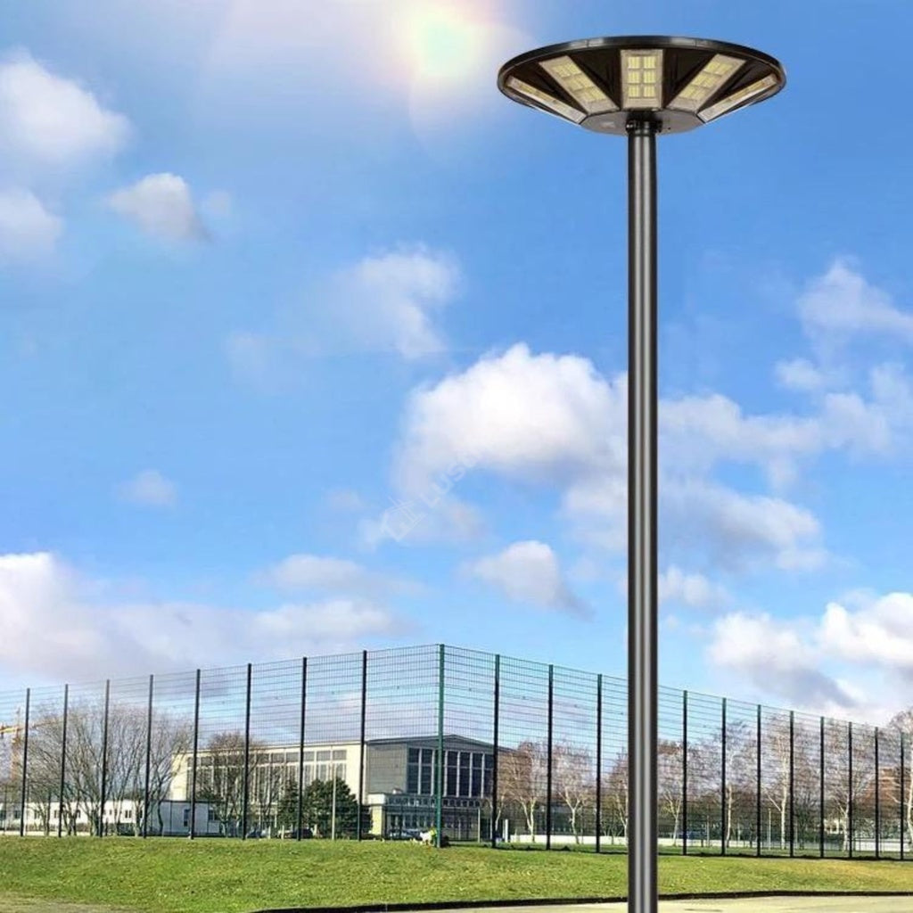 Stalp 2 Metri Echipat Cu Lampa Led 400W Incarcare Solara Si Telecomanda Solar Lamp