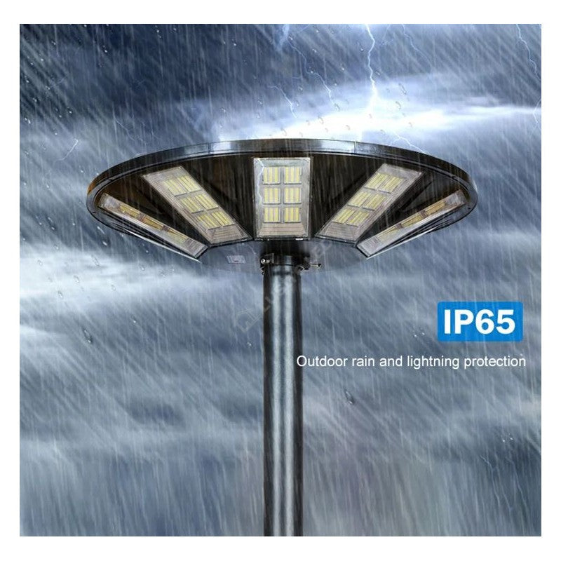 Stalp 3 Metri Modular + Lampa UFO LED 400W Solara si Telecomanda