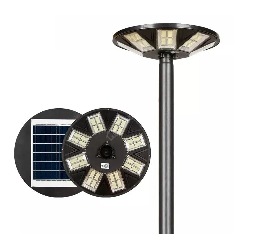 Stalp 4 Metri Modular + Lampa UFO LED 400W Solara si Telecomanda