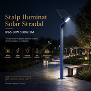 Stalp Iluminat Stradal Solar IP65 30W 6500K 3M