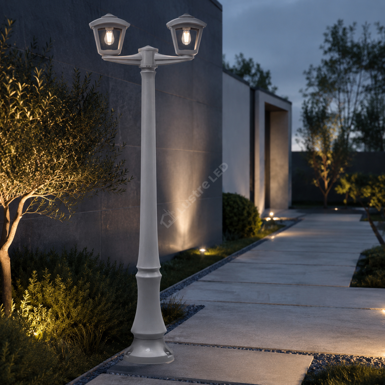 Stalp LED Gradina PIAZZA Fumagalli Grey CCT 167CM IP55 Echivalent 75W
