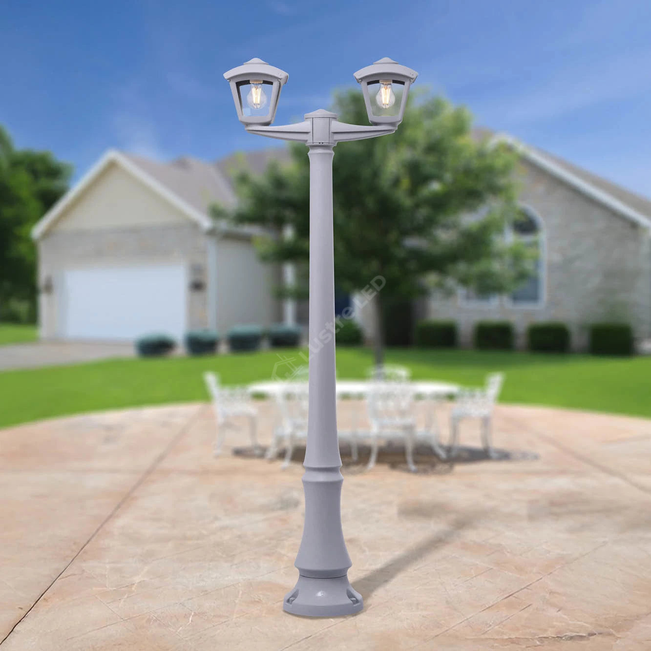 Stalp LED Gradina PIAZZA Fumagalli Grey CCT 167CM IP55 Echivalent 75W