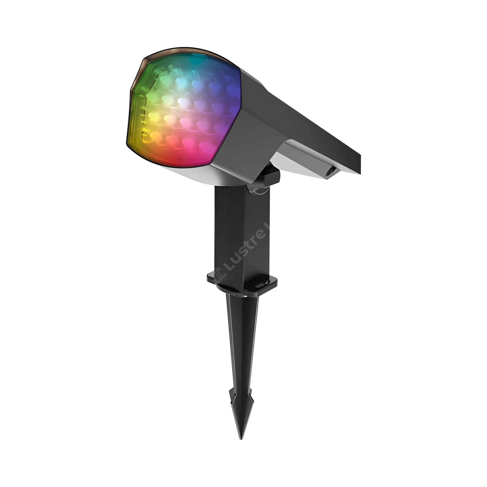 Stalp LED Gradina SPIKE 12W RGB Dimabil cu Incarcare Solara IP65