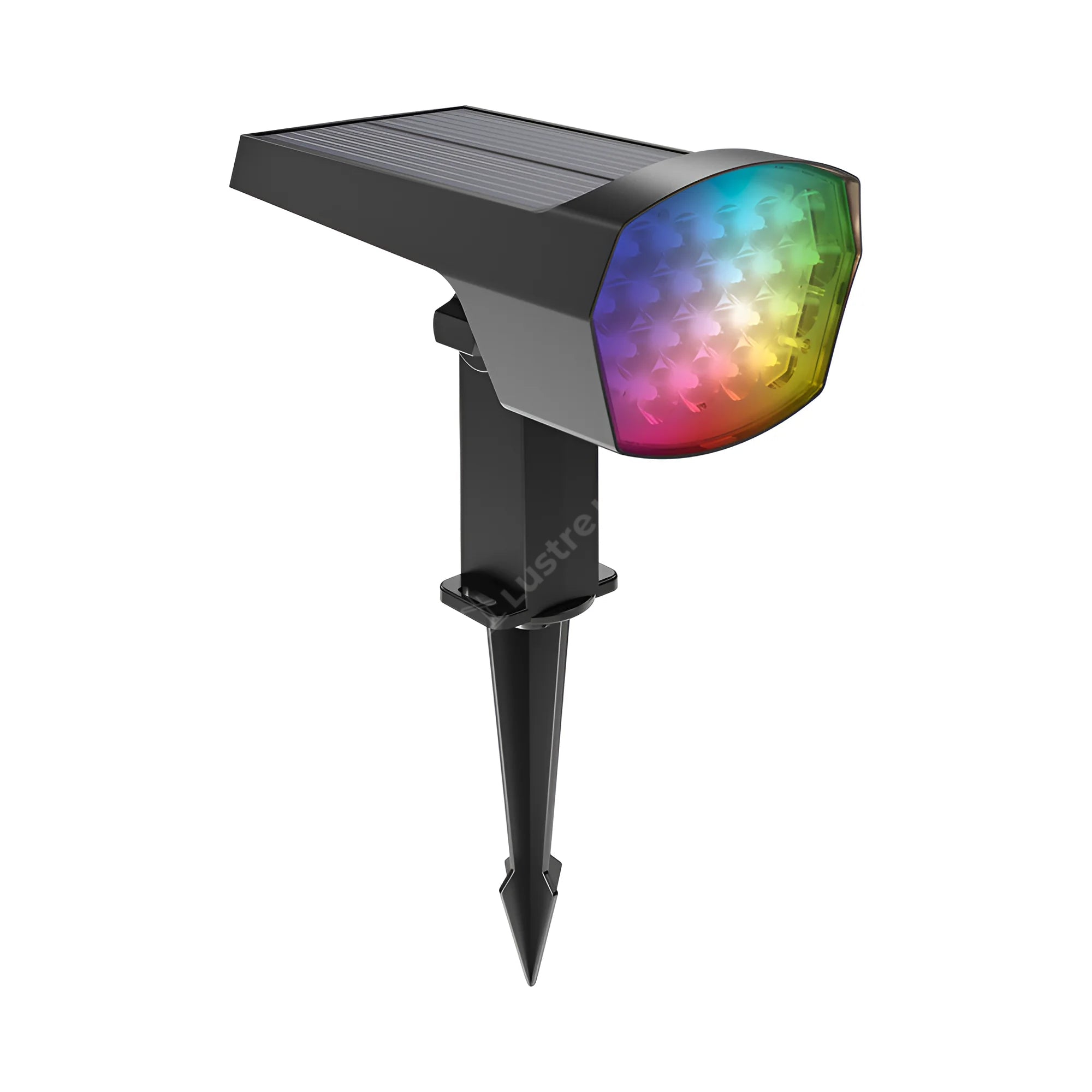 Stalp LED Gradina SPIKE 12W RGB Dimabil cu Incarcare Solara IP65