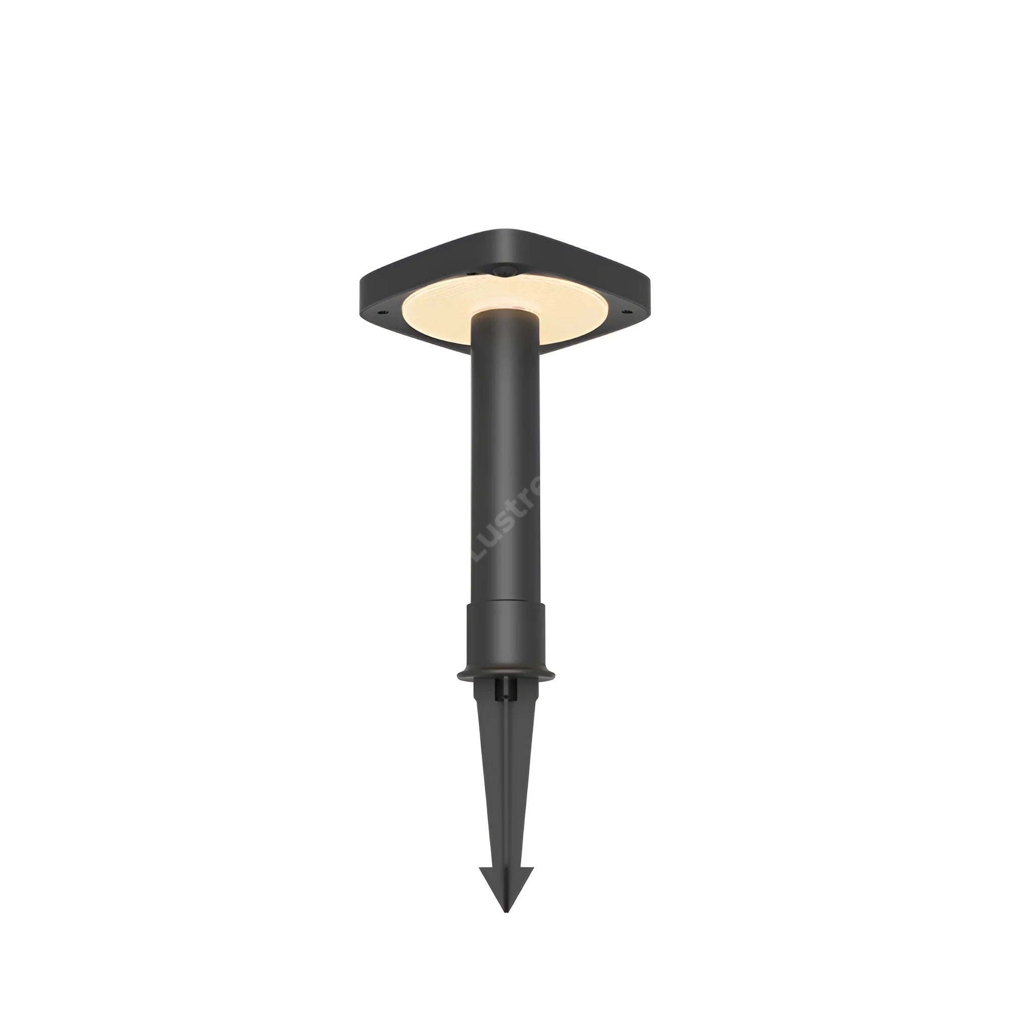 Stalpisor de Gradina cu Incarcare Solara si Senzor Spike Black IP65 47.5CM