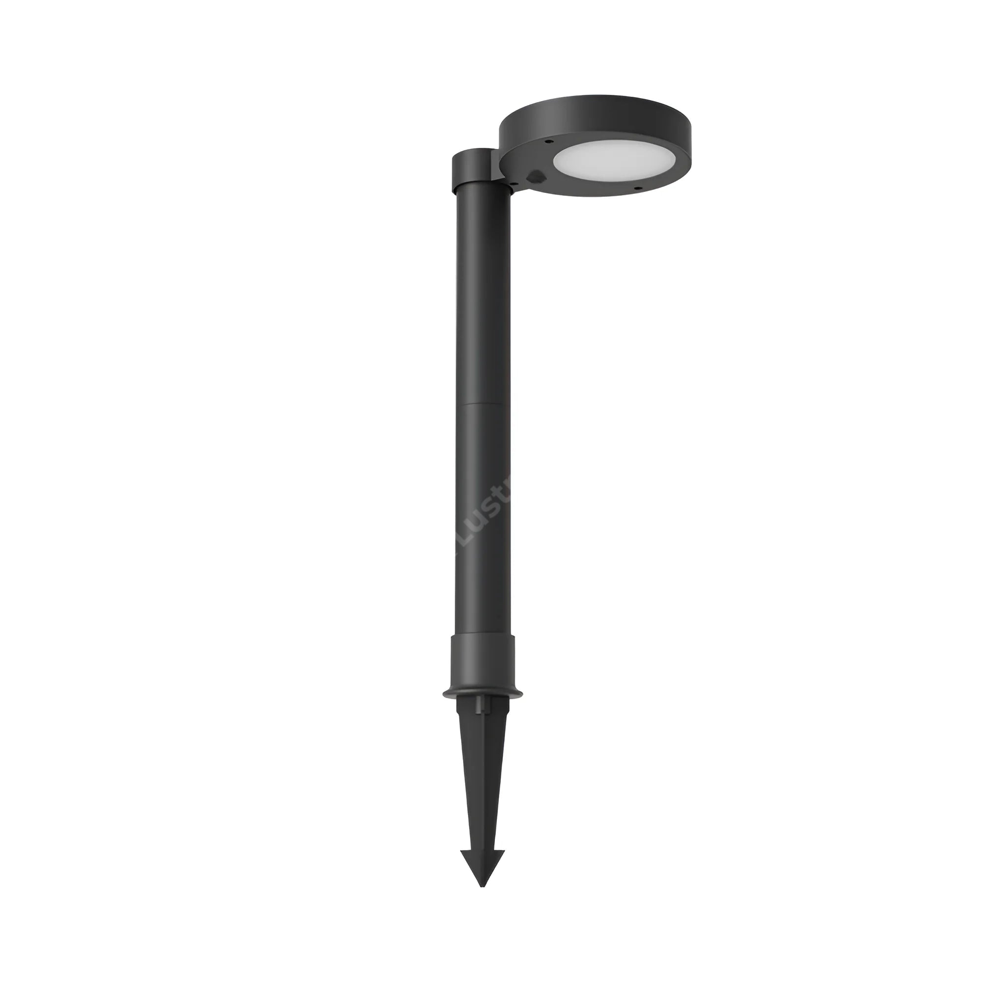 Stalpisor de Gradina cu Incarcare Solara si Senzor Spike Black IP65 47CM