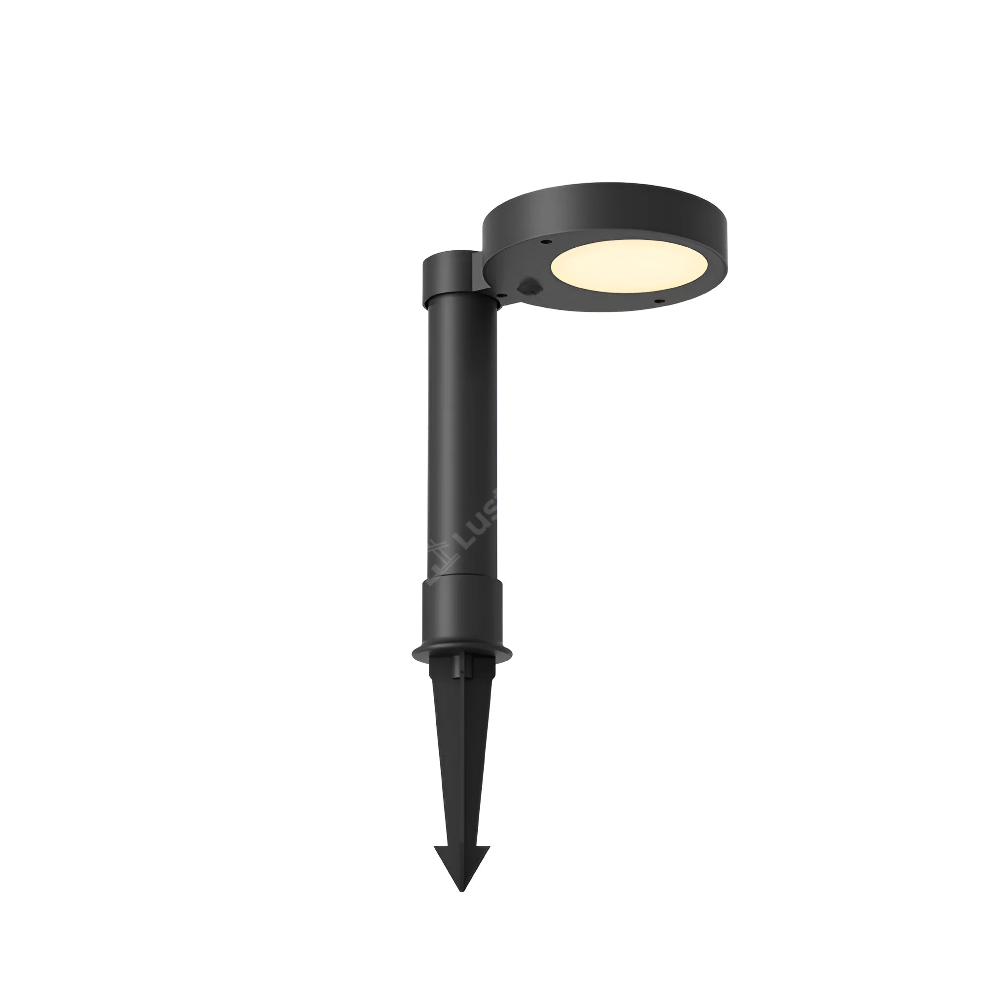 Stalpisor de Gradina cu Incarcare Solara si Senzor Spike Black IP65 47CM