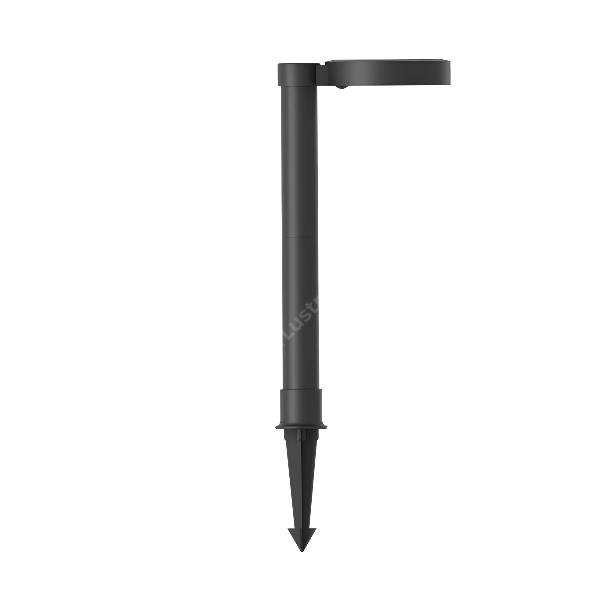Stalpisor de Gradina cu Incarcare Solara si Senzor Spike Black IP65 47CM
