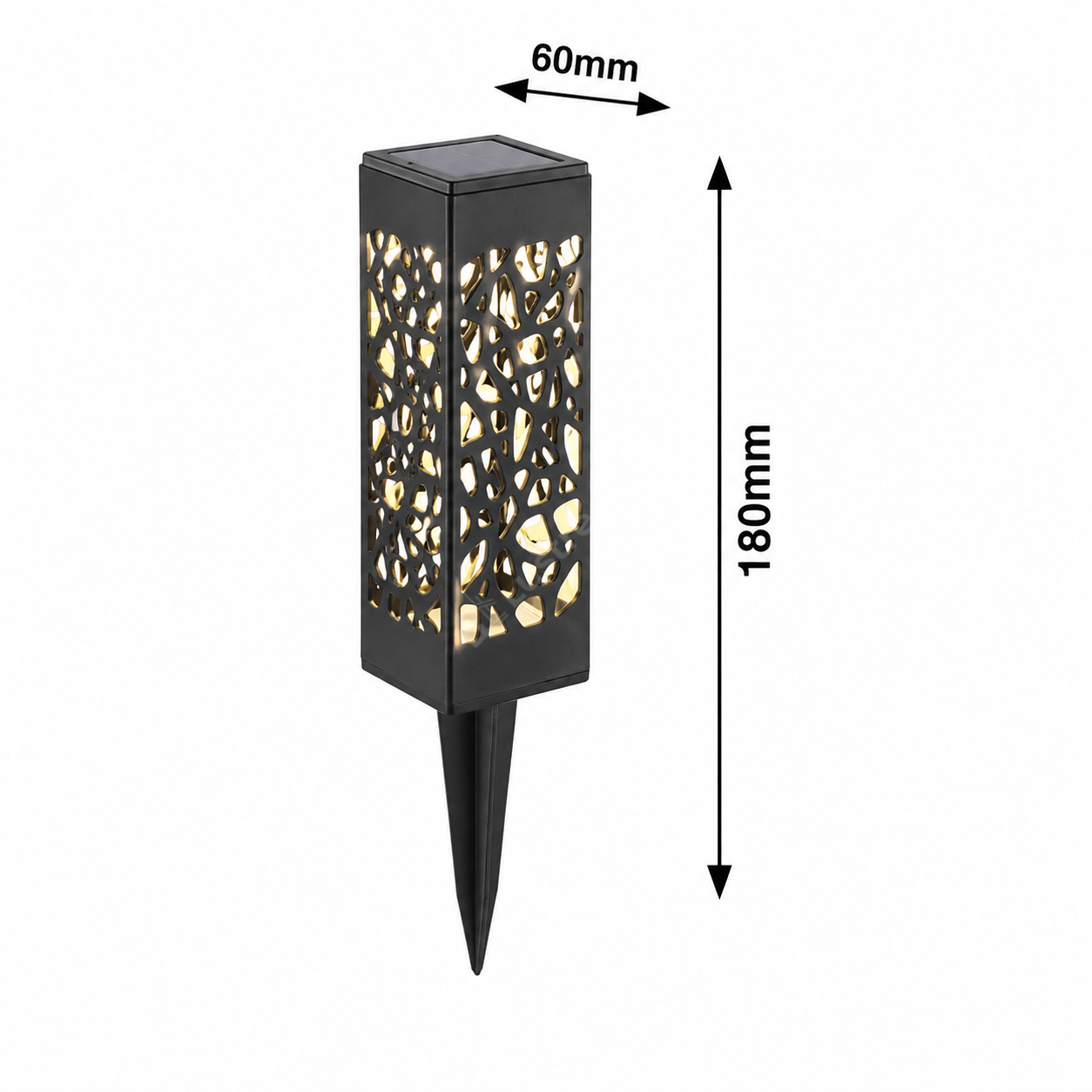 Stalpisor LED Solar WHITMAN Exterior 18cm, 3000K, 5 Ani Garantie Premium