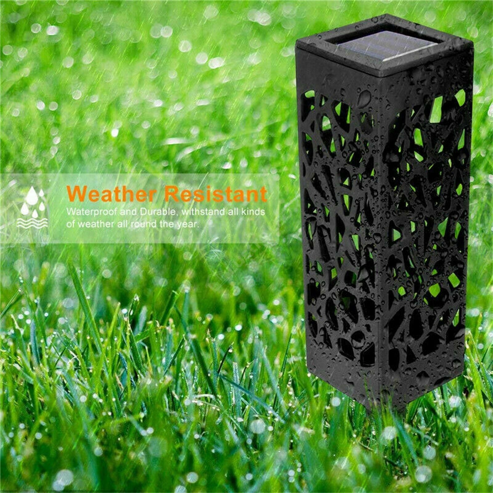 Stalpisor LED Solar WHITMAN Exterior 18cm, 3000K, 5 Ani Garantie Premium