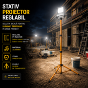 Stativ Telescopic pentru Proiector 1.6 Metri Reglabil Simplu