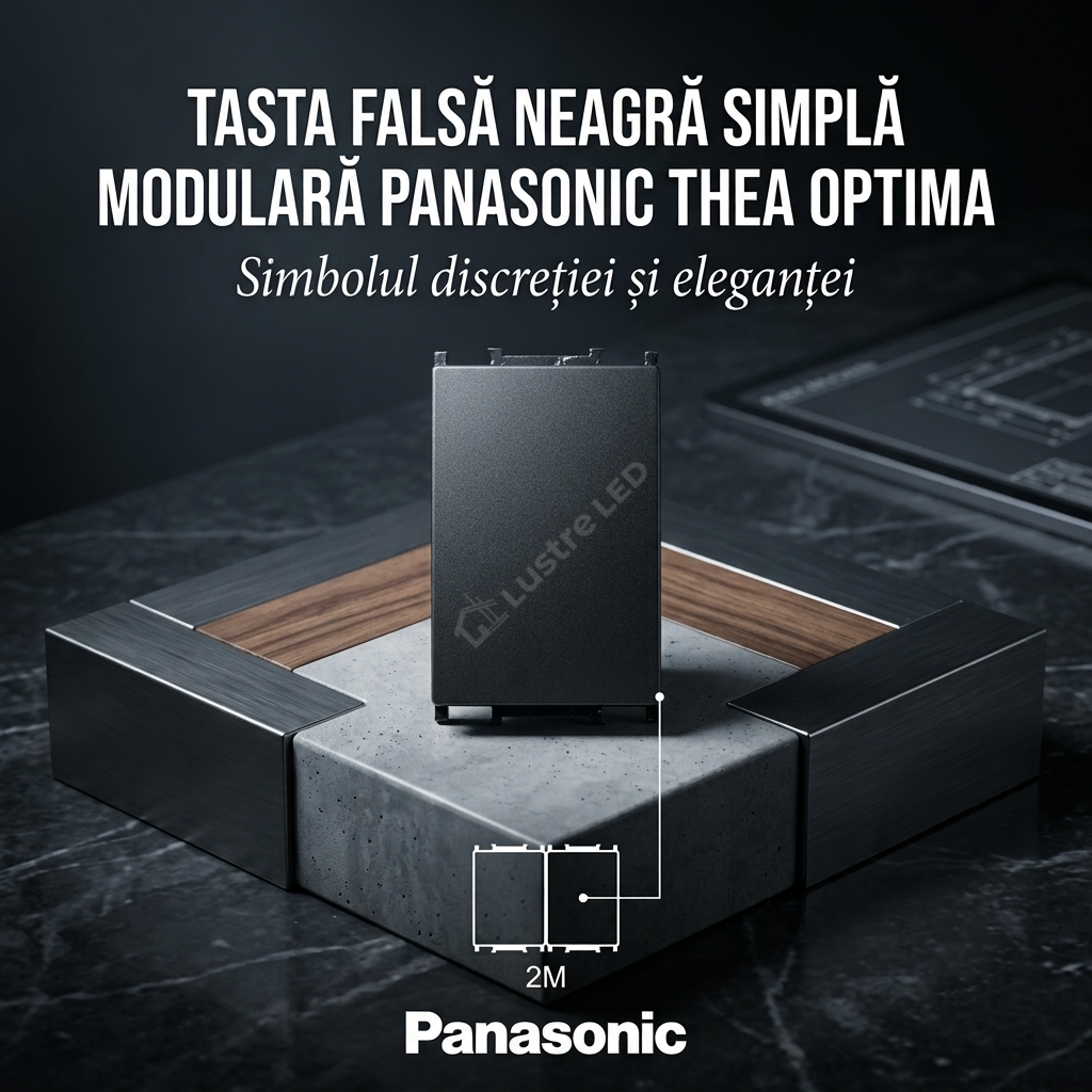 Tasta Falsa Neagra Simpla Modulara Panasonic Thea Optima