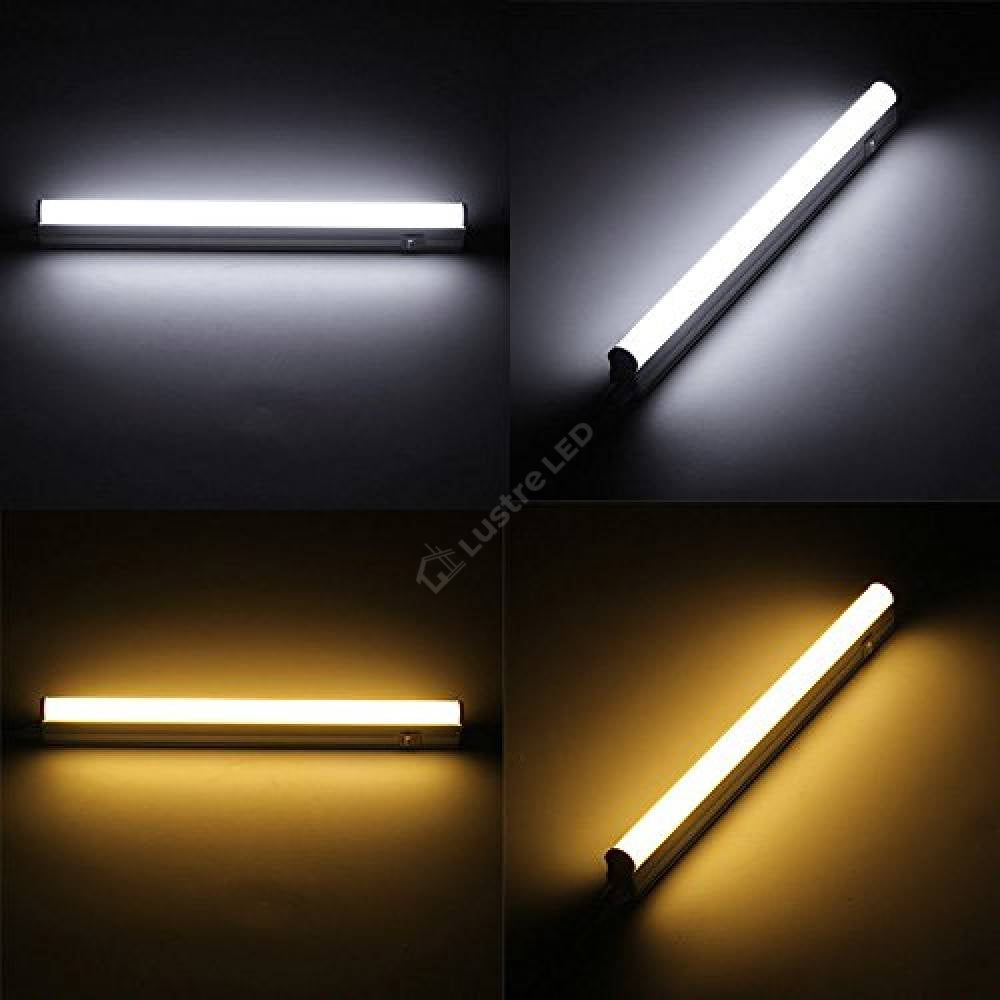 Tub Led T5 Mat Cu Suport Inclus Si Intrerupator 60Cm 7W Liniar Light