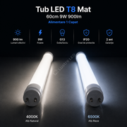 Tub LED T8 Mat 150cm 24W 2440lm Alimentare 1 Capat
