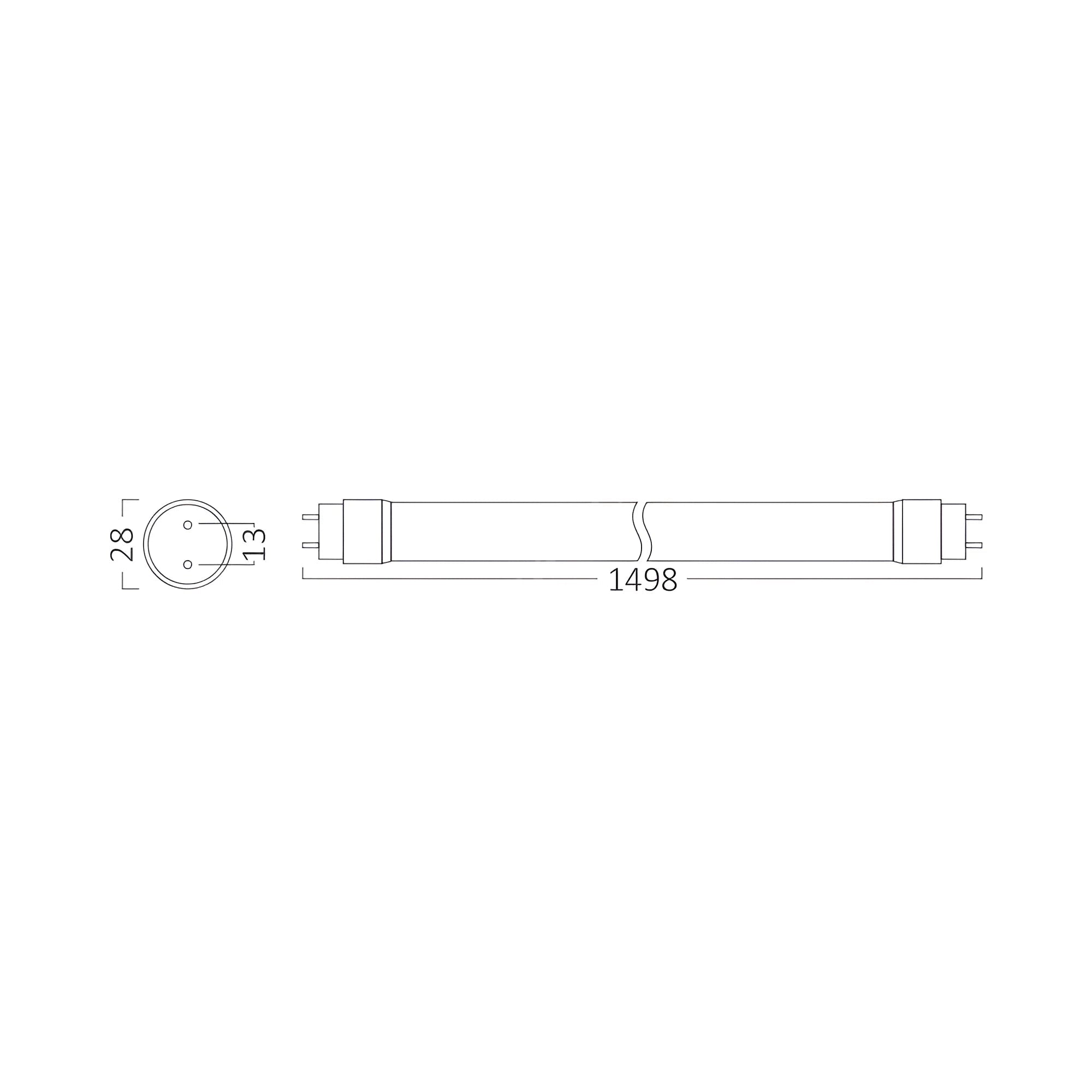 Tub LED T8 Mat 150cm 24W 2440lm Alimentare 1 Capat