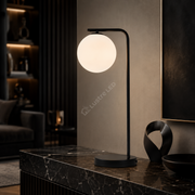 Veioza Abajur MYRA Black 55.5CM 1xG9 cu Abajur