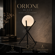 Veioza Abajur ORIONE Black Trepied 1xG9 cu Abajur