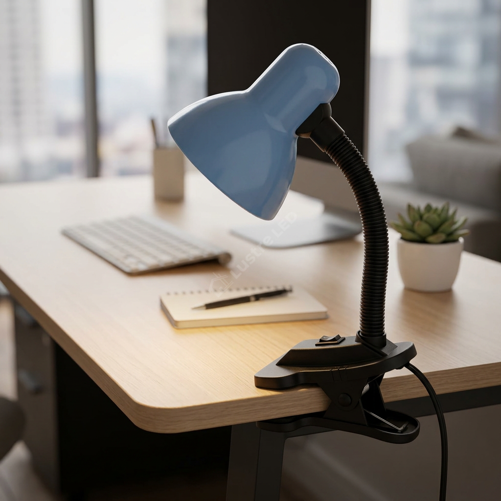 Veioza cu Clema Prindere Clip Bleu 27 CM | 1xE27