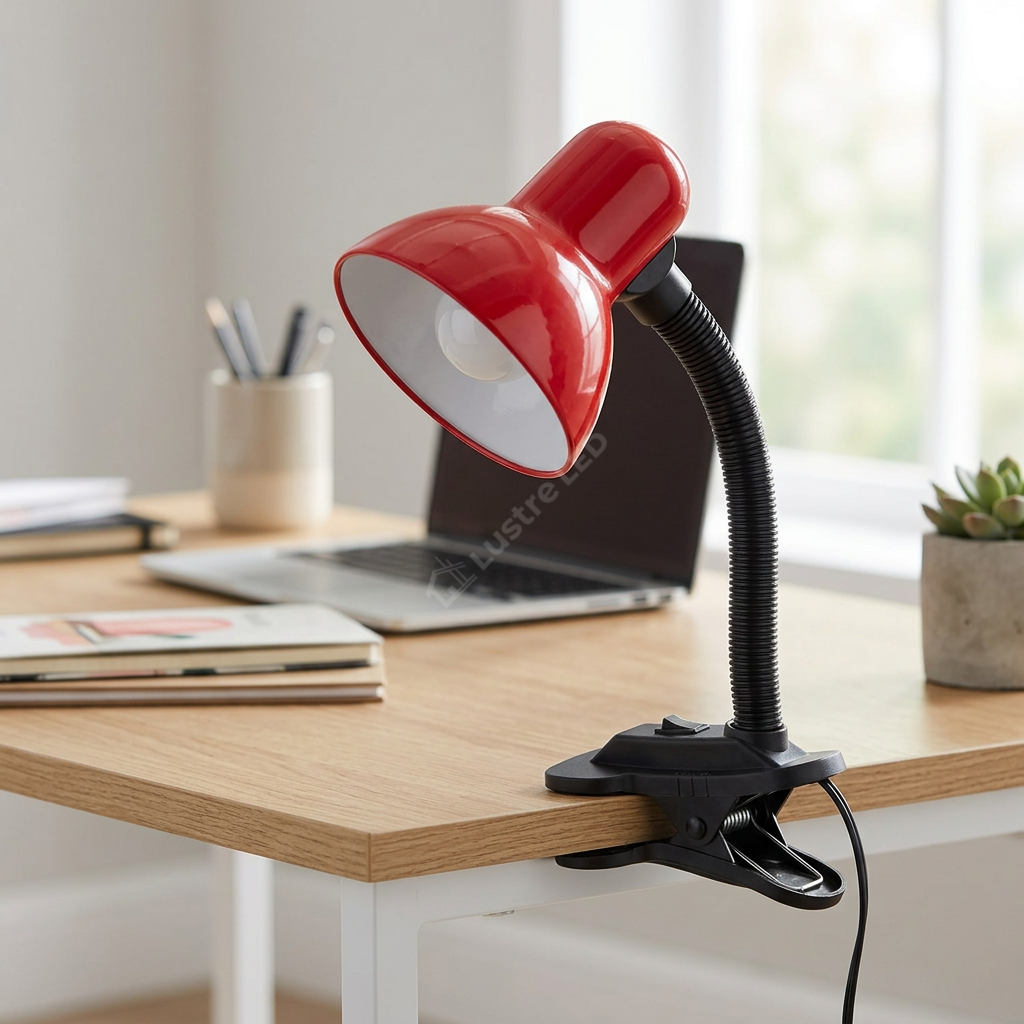Veioza cu Clema Prindere Clip Red 27 CM | 1xE27
