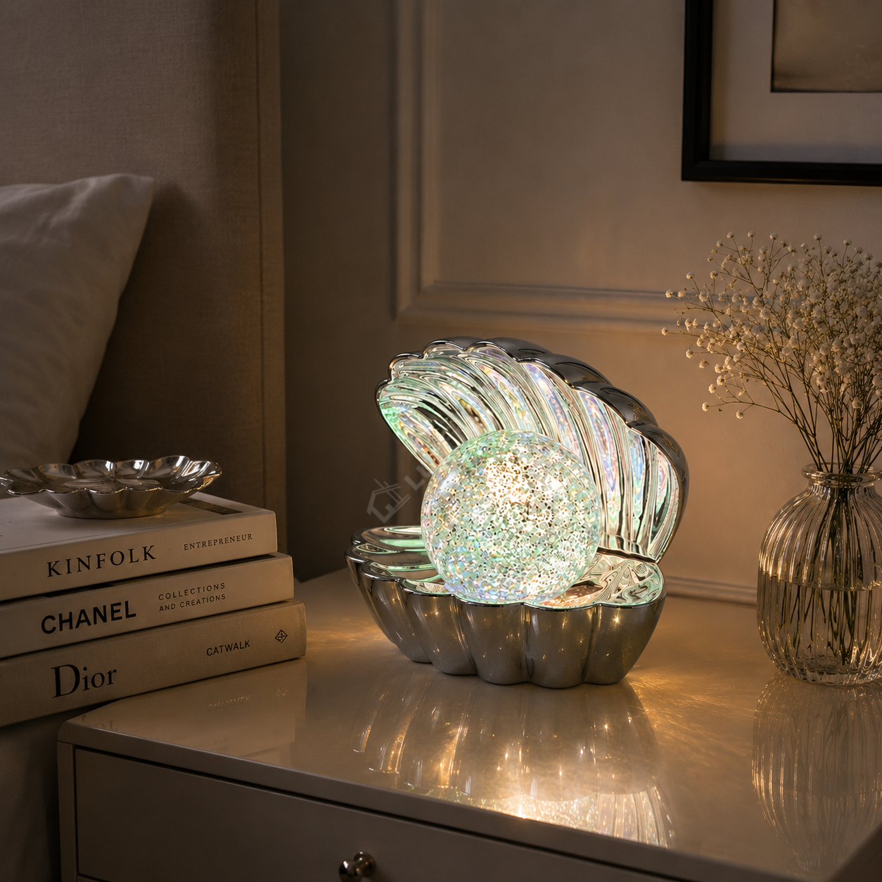 Veioza Decorativa LED SHELLY 0,8W RGB CHROME