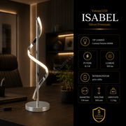 Veioza LED Premium Isabel Silver 8.5W | 56CM | 4000K
