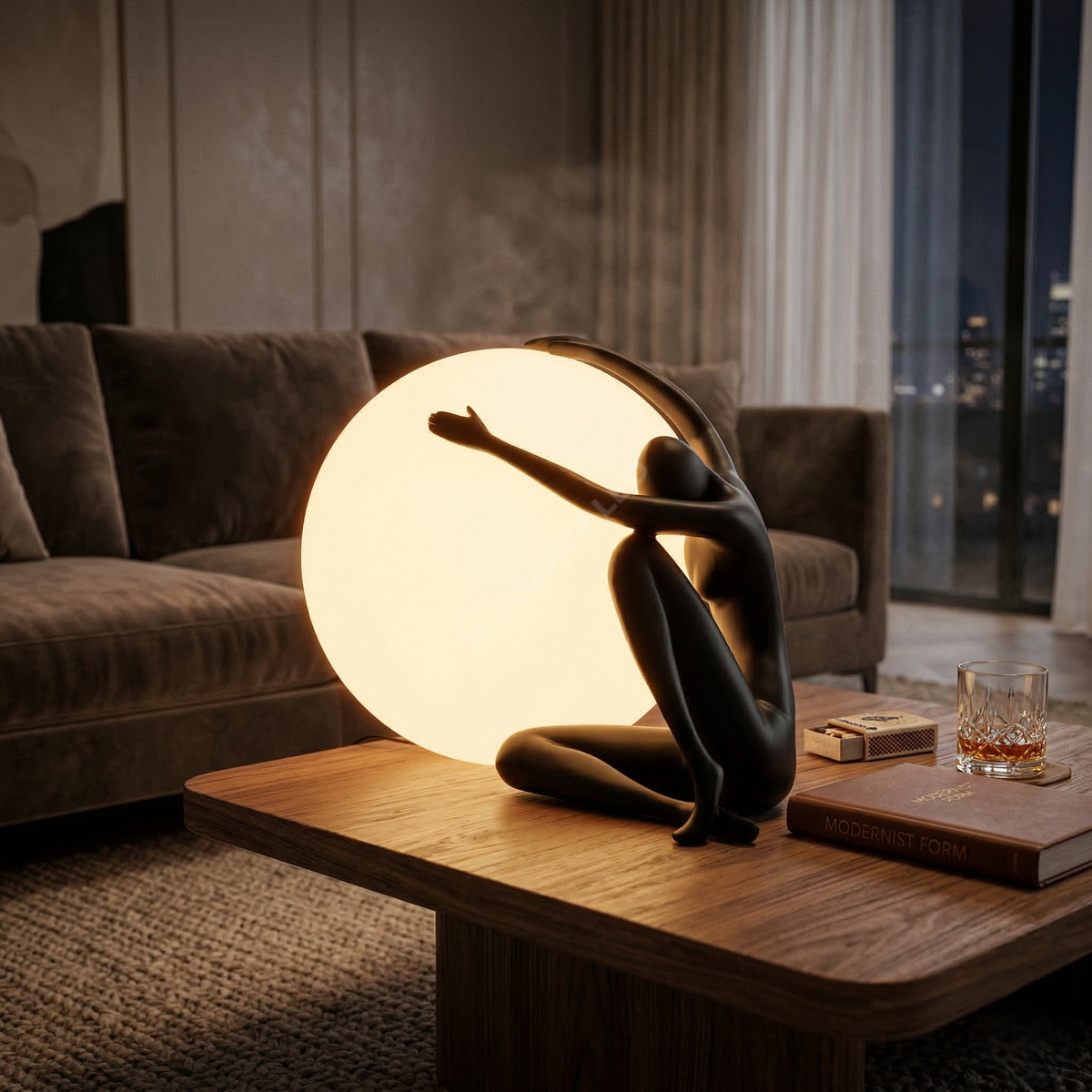 Veioza Luxury Decorativa Silent Embrace 1xE27