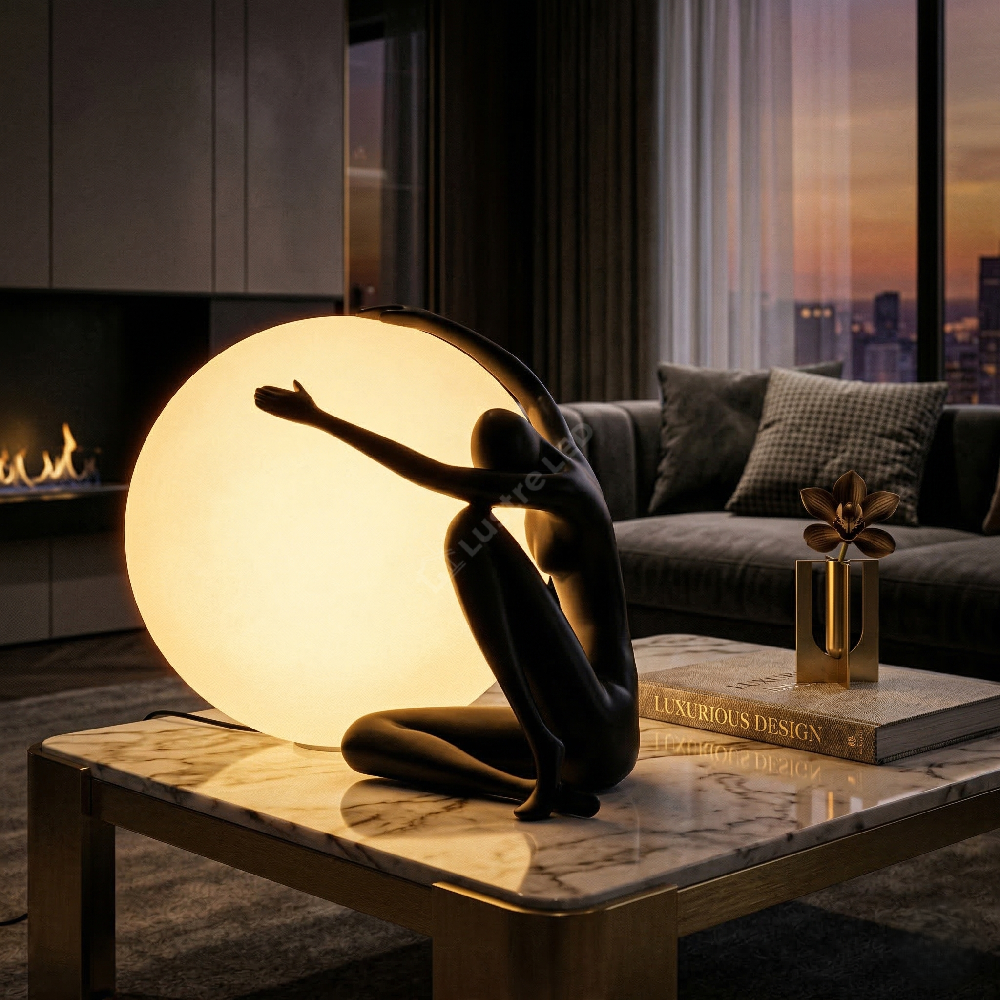 Veioza Luxury Decorativa Silent Embrace 1xE27
