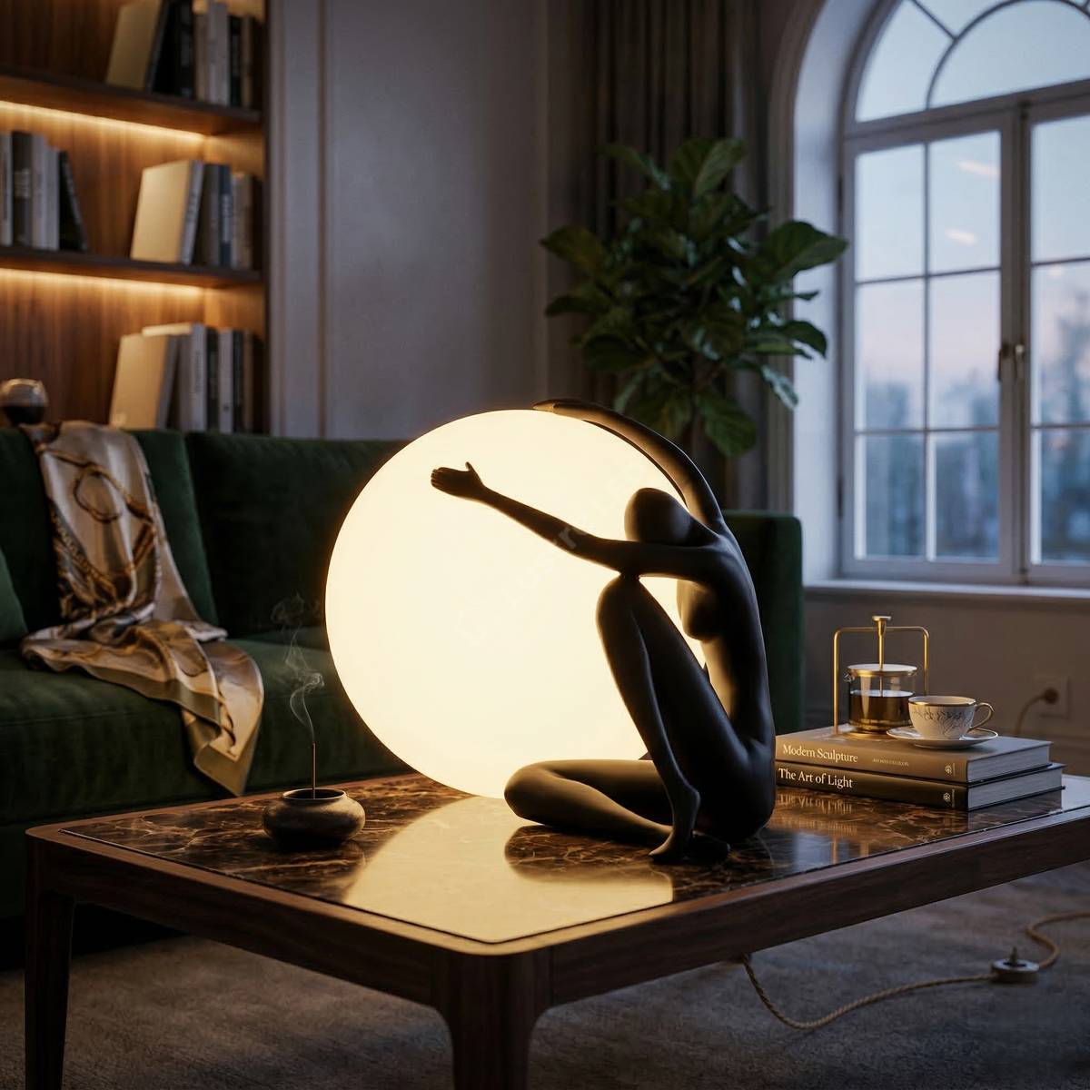 Veioza Luxury Decorativa Silent Embrace 1xE27