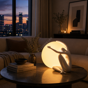 Veioza Luxury Decorativa Silent Embrace White 1xE27