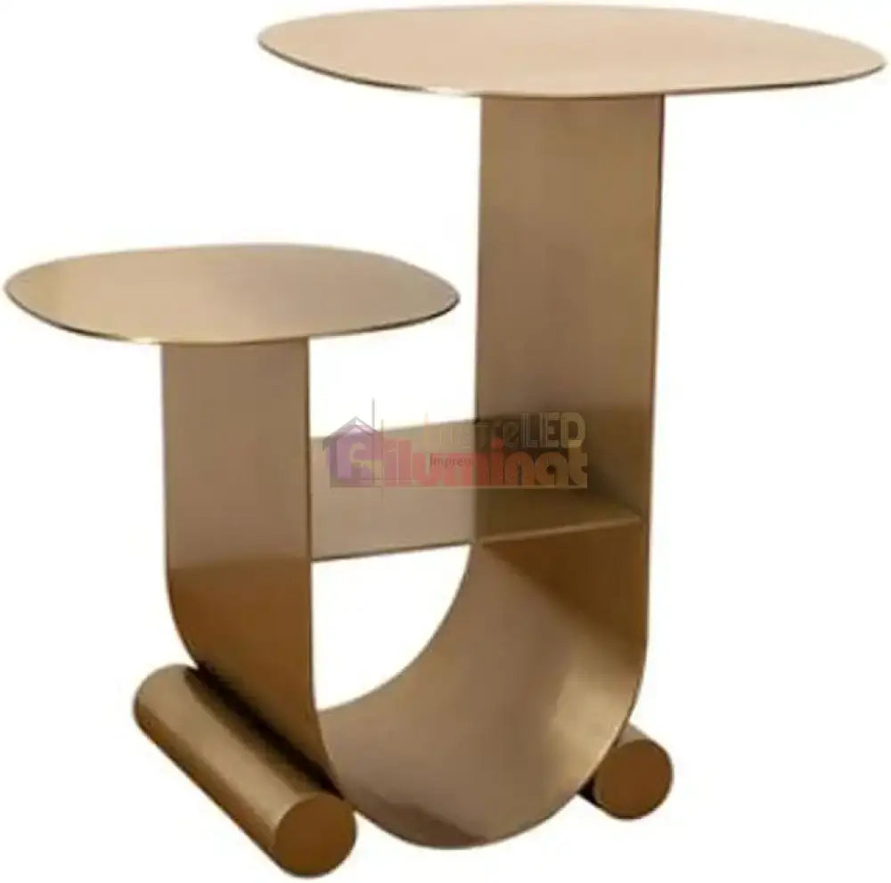Masa Decorativa Brass Duo Golden Moderna din Metal MASA DECORATIVA / AURIE / 55CM decorative table